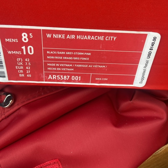 Nike Black and Pink Sneakers - Picture 2 of 2